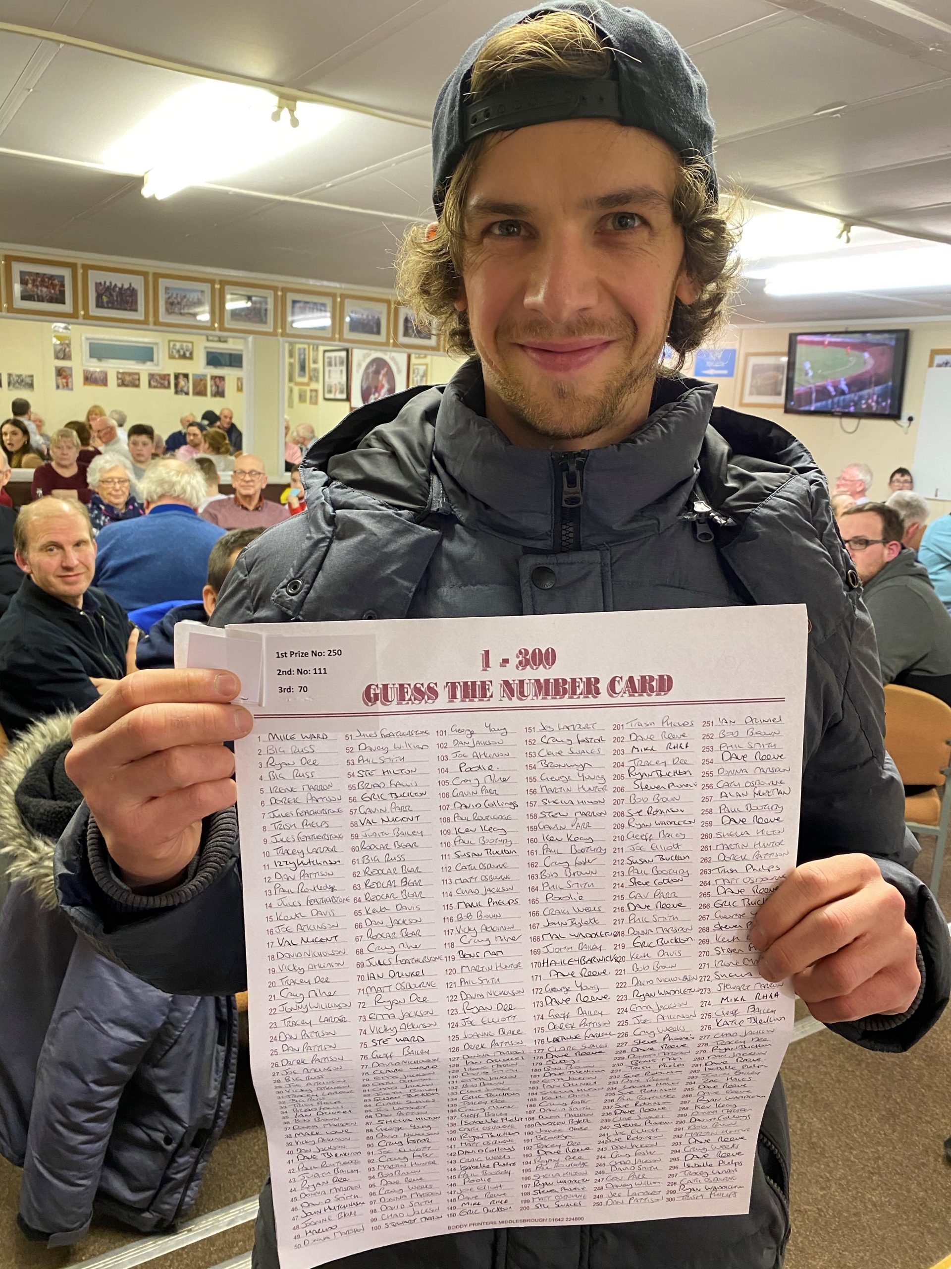 Blind Card Winners