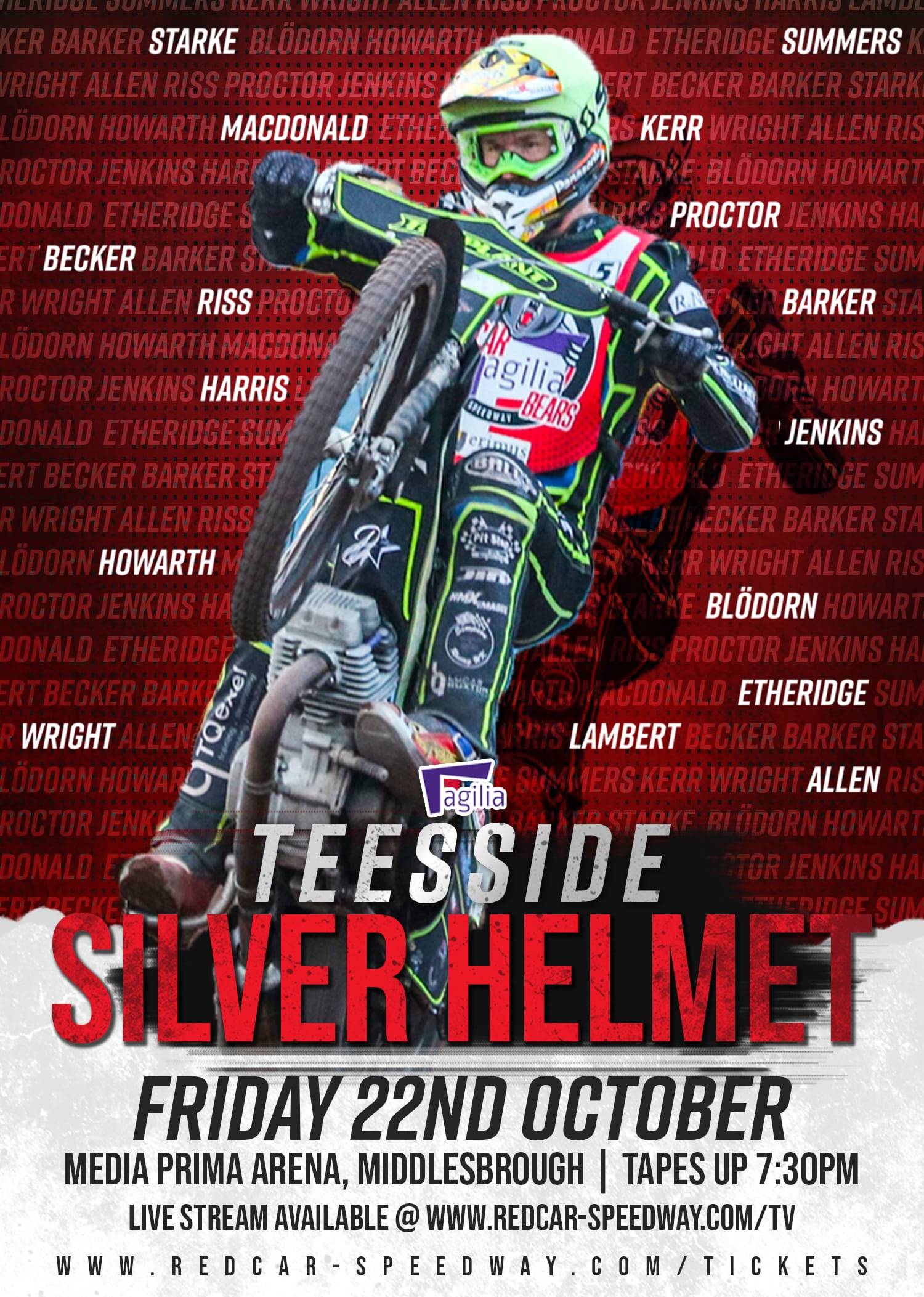 Teesside Silver Helmet Lineup announced!