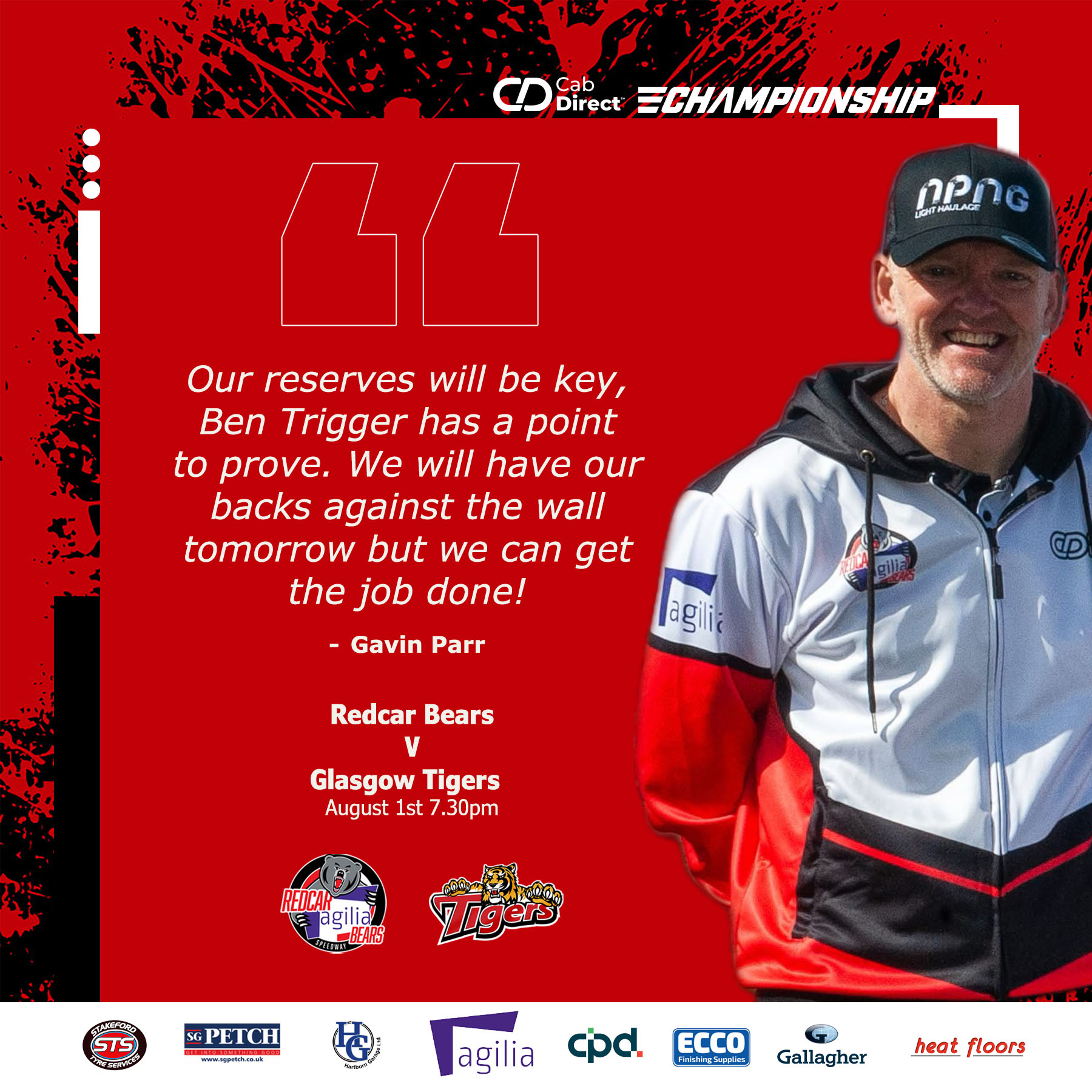 Parr: Reserves will be key!