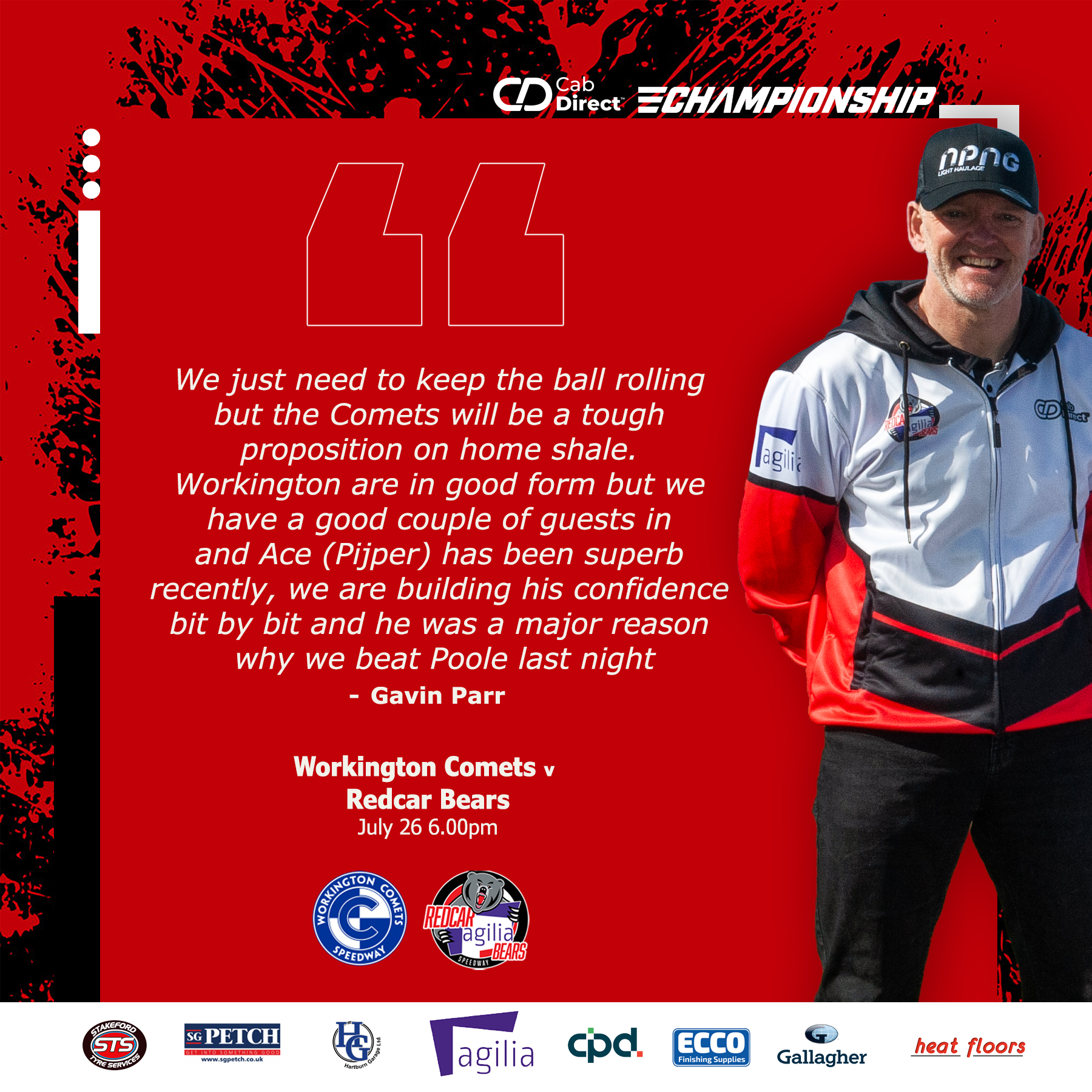 Parr: Let’s keep the ball rolling!