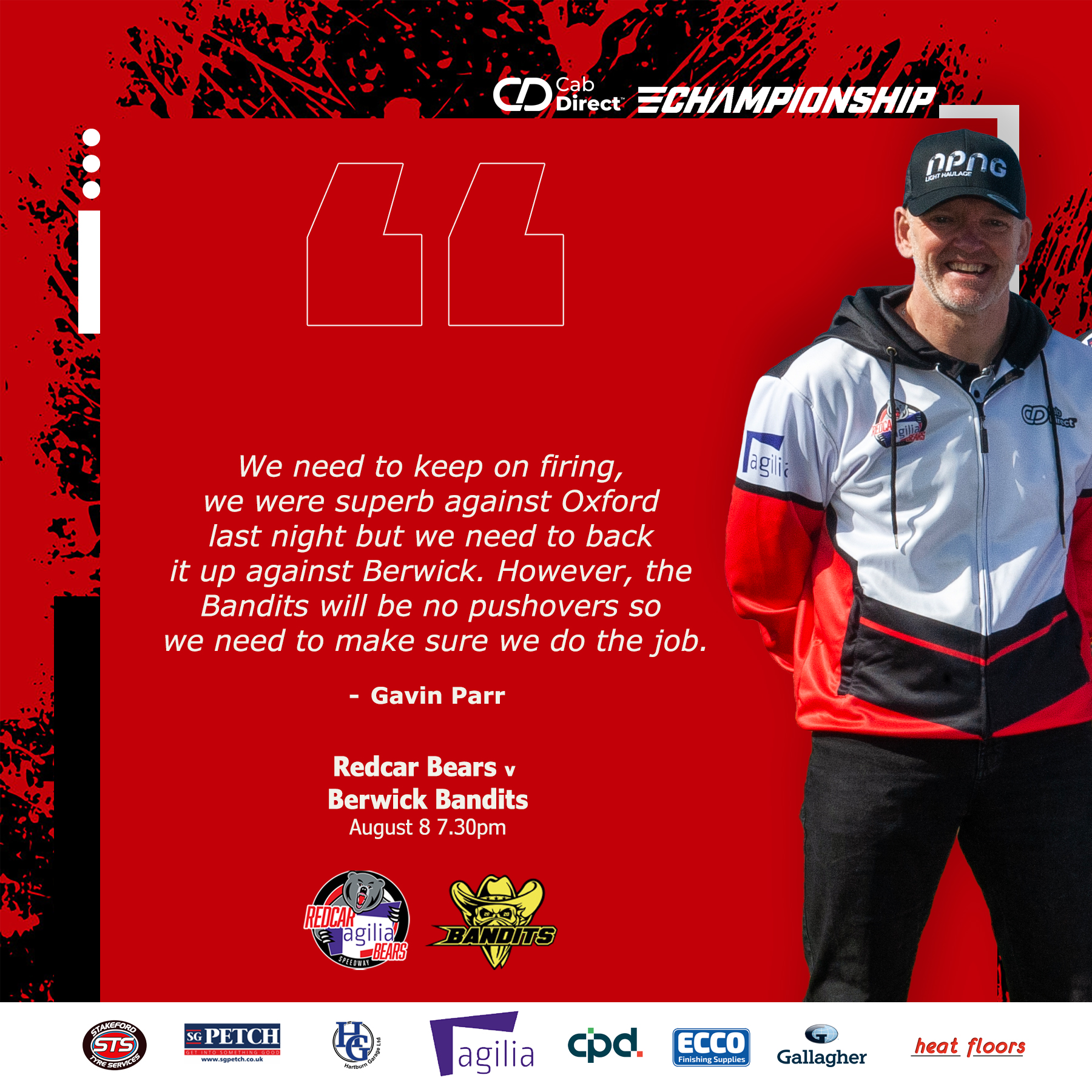 Parr: Let’s keep firing!
