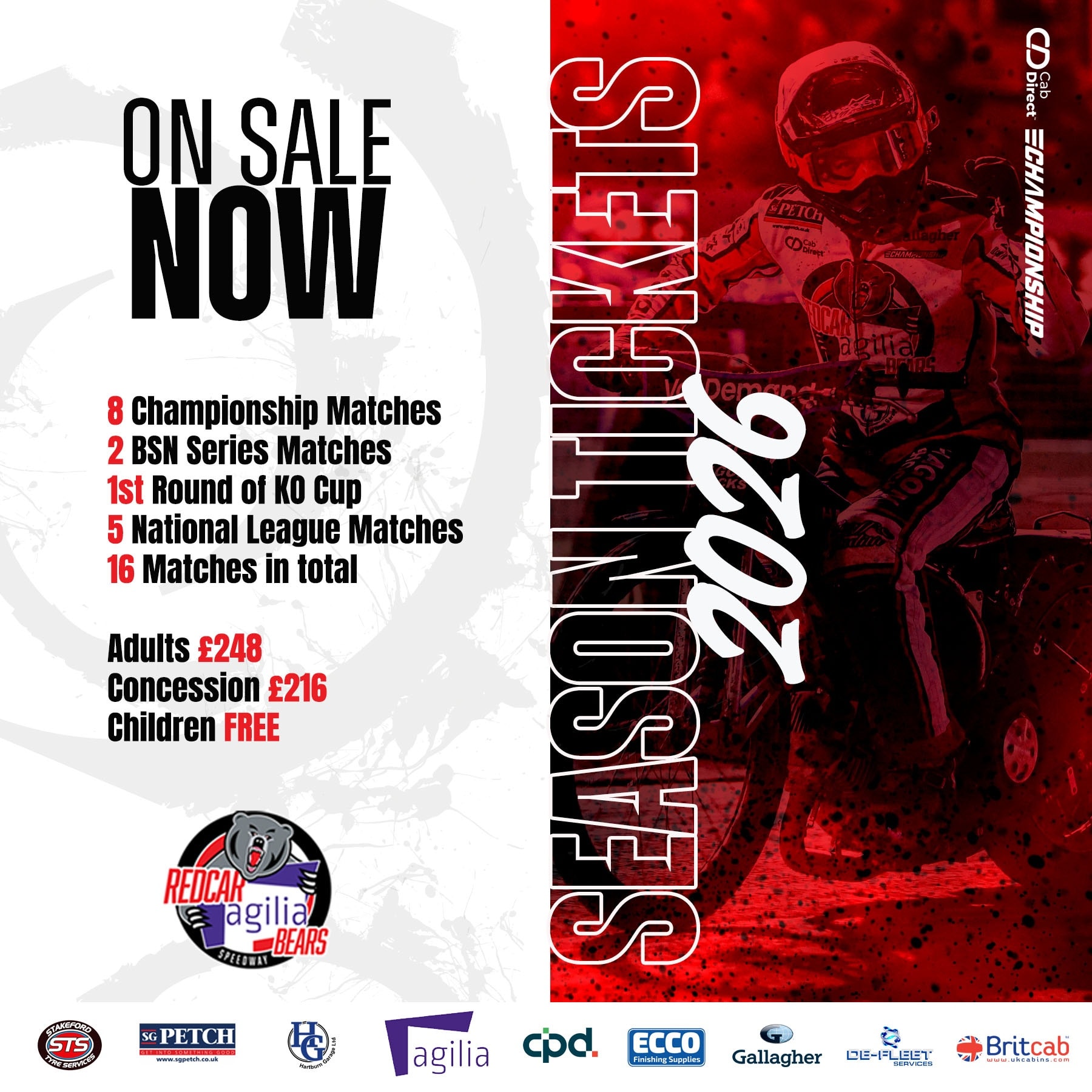 Season Tickets now available!