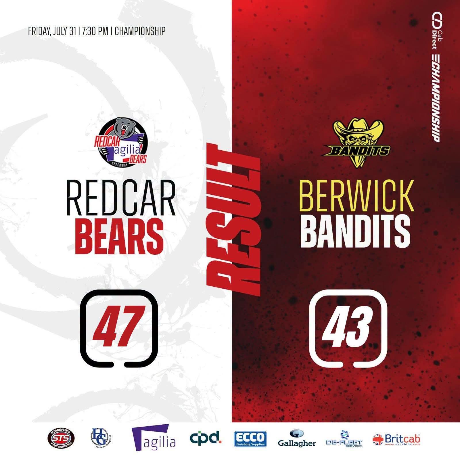 Battling Bears beat Bandits!